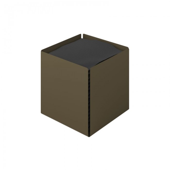 Θήκη Χαρτομάντηλων Κύβος - Matt Light Bronze, Pam & Co, W13 x D13 x H13 (cm), 123-963