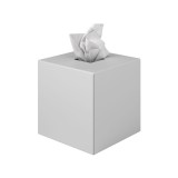 Θήκη Χαρτομάντηλων Κύβος - Matt White, Pam & Co, W13 x D13 x H13 (cm), 124-033