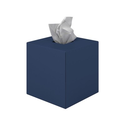 Θήκη Χαρτομάντηλων Κύβος - Matt Navy Blue, Pam & Co, W13 x D13 x H13 (cm), 124-203