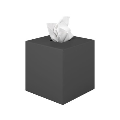 Θήκη Χαρτομάντηλων Κύβος - Matt Anthracite, Pam & Co, W13 x D13 x H13 (cm), 124-113