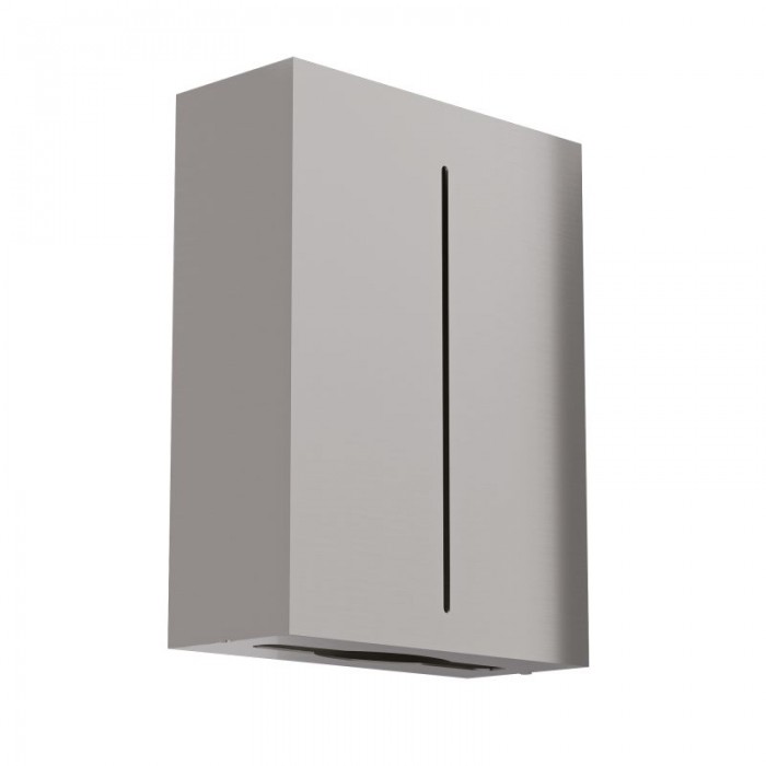 Επιτοίχια Θήκη για Χειροπετσέτες Ζικ-Ζακ - Matt Inox, Pam & Co, W28,5 x D10 x H37 (cm), 122-011