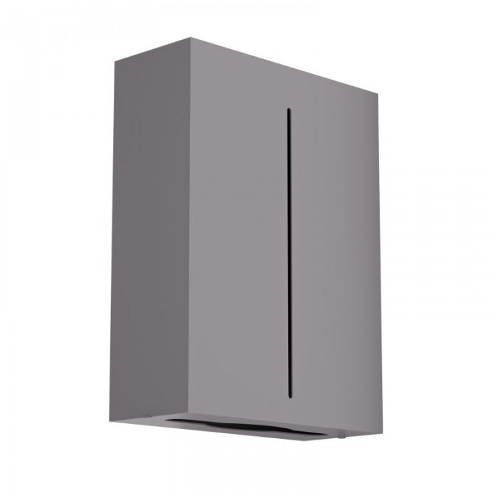 Επιτοίχια Θήκη για Χειροπετσέτες Ζικ-Ζακ - Matt Concrete Grey, Pam & Co, W28,5 x D10 x H37 (cm), 122-163