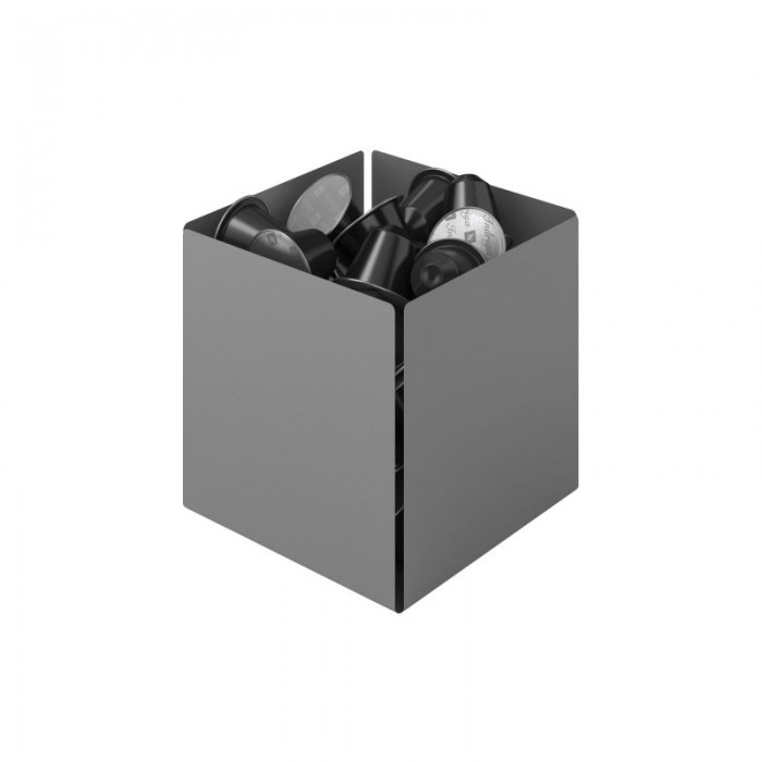 Θήκη για Κάψουλες - Matt Concrete Grey, Pam & Co, W13 x D13 x H13 (cm), 116-163