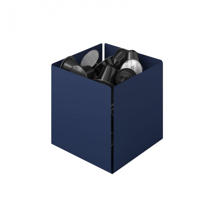 Θήκη για Κάψουλες - Matt Navy Blue, Pam & Co, W13 x D13 x H13 (cm), 116-203