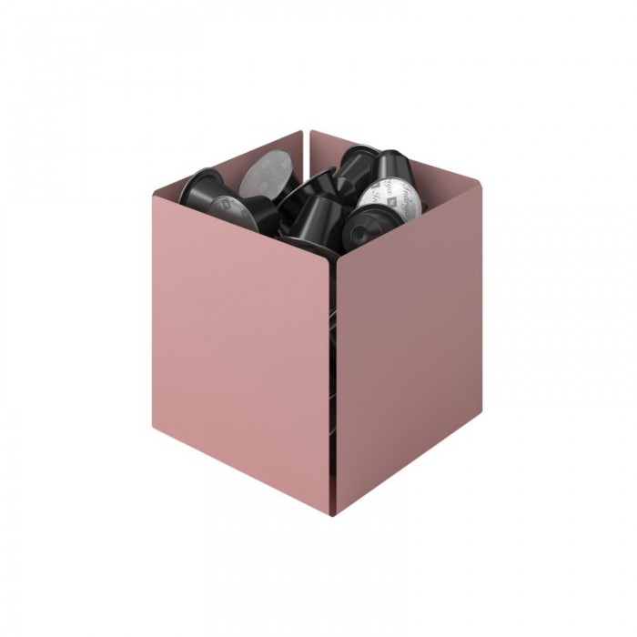 Θήκη για Κάψουλες - Matt Pink, Pam & Co, W13 x D13 x H13 (cm), 116-303