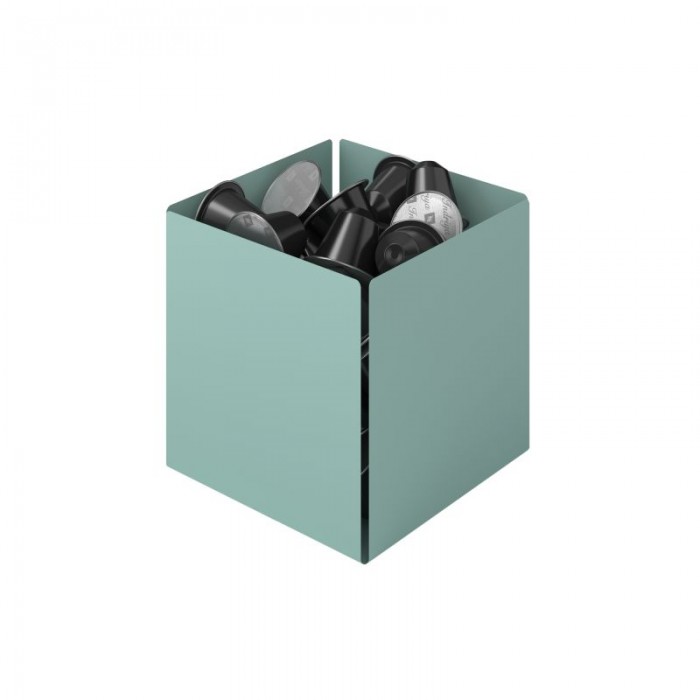 Θήκη για Κάψουλες - Matt Turquoise, Pam & Co, W13 x D13 x H13 (cm), 116-913