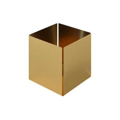 Θήκη Οργάνωσης Κύβος - Gold, Pam & Co, W13 x D13 x H13 (cm), 118-024
