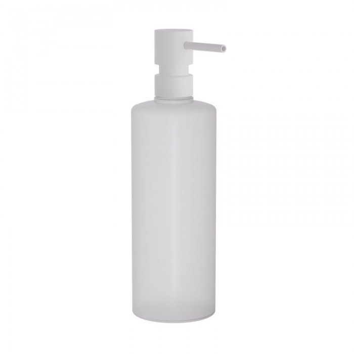 Επαγγελματικό Dispenser, 650ml - Matt White, Pam & Co, Ø7 x H25 (cm), 100-033