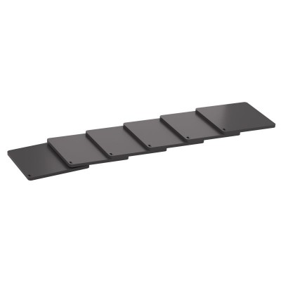 Σουβέρ (6 pcs) - Matt Anthracite, Pam & Co, W10 x D10 x H0.4 (cm), 1010-113
