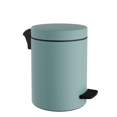 Χαρτοδοχείο 8 Lit - Matt Turquoise - Soft Close , Pam & Co, Ø23 x H32 (cm), 08-500-913