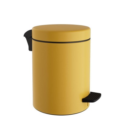 Χαρτοδοχείο 8 Lit - Matt Yellow - Soft Close , Pam & Co, Ø23 x H32 (cm), 08-500-603