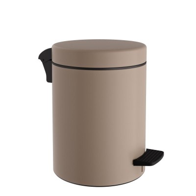 Χαρτοδοχείο 8 Lit - Matt Beige - Soft Close , Pam & Co, Ø23 x H32 (cm), 08-500-103