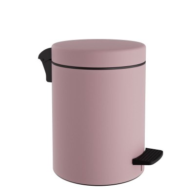 Χαρτοδοχείο 8 Lit - Matt Pink - Soft Close , Pam & Co, Ø23 x H32 (cm), 08-500-303