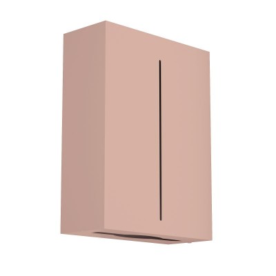 Επιτοίχια Θήκη για Χειροπετσέτες Ζικ-Ζακ - Matt Dusty Pink, Pam & Co, W28,5 x D10 x H37 (cm), 122-304