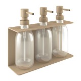 Επιτοίχια Dispenser (3 x 300ml) - Matt Beige, Pam & Co, W25 x D7.5 x H20 (cm), 251375-103