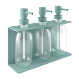 Επιτοίχια Dispenser (3 x 300ml) - Matt Turquoise, Pam & Co, W25 x D7.5 x H20 (cm), 251375-913
