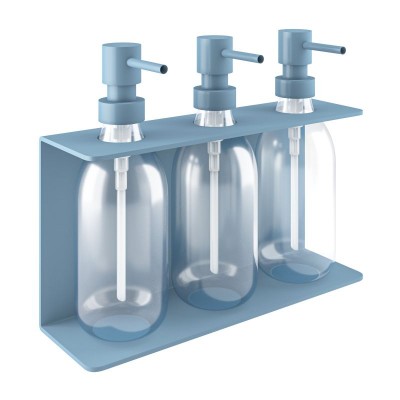 Επιτοίχια Dispenser (3 x 300ml) - Matt Ciel, Pam & Co, W25 x D7.5 x H20 (cm), 251375-923
