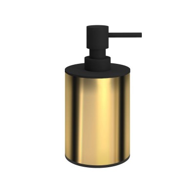 Dispenser (350ml) - Gold, Pam & Co, Ø8 x H15 (cm), 90-024