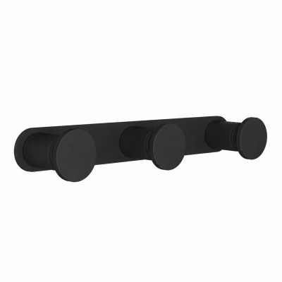 Άγκιστρο Τριπλό - Matt Black, Pam & Co, W17 x D3,5 x H2,5 (cm), 71-403