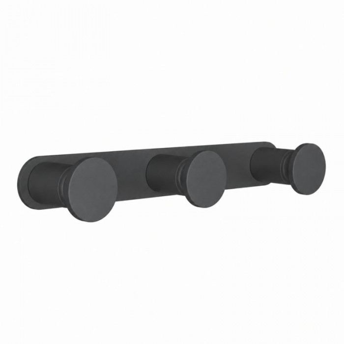 Άγκιστρο Τριπλό - Matt Anthracite, Pam & Co, W17 x D3,5 x H2,5 (cm), 71-113