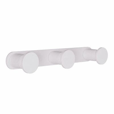 Άγκιστρο Τριπλό - Matt White, Pam & Co, W17 x D3,5 x H2,5 (cm), 71-033
