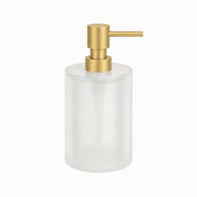 Dispenser (400ml) - Brushed Gold, Pam & Co, Ø8 x H15 (cm), 95-023