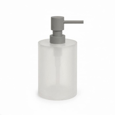 Dispenser (400ml) - Matt Concrete Grey, Pam & Co, Ø8 x H15 (cm), 95-163