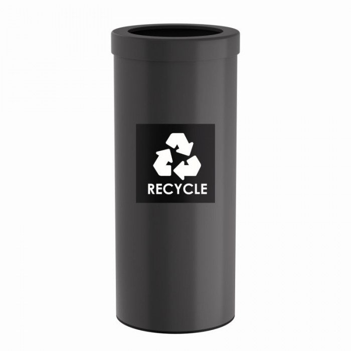 Κάδος Ανακύκλωσης 30 Lit, No Inner Bucket - Matt Anthracite, Pam & Co, Ø25 x H60 (cm), 382560-113
