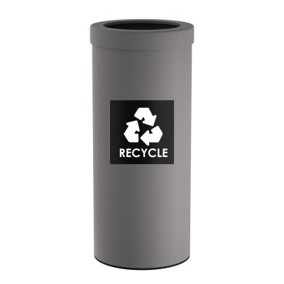 Κάδος Ανακύκλωσης 30 Lit, No Inner Bucket - Matt Concrete Grey, Pam & Co, Ø25 x H60 (cm), 382560-163