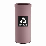 Κάδος Ανακύκλωσης 30 Lit, No Inner Bucket - Matt Pink, Pam & Co, Ø25 x H60 (cm), 382560-303