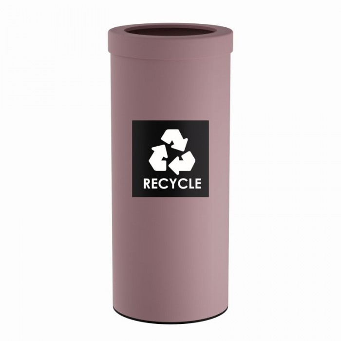 Κάδος Ανακύκλωσης 30 Lit, No Inner Bucket - Matt Pink, Pam & Co, Ø25 x H60 (cm), 382560-303