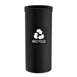 Κάδος Ανακύκλωσης 30 Lit, No Inner Bucket - Matt Black, Pam & Co, Ø25 x H60 (cm), 382560-403