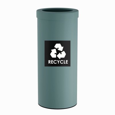 Κάδος Ανακύκλωσης 30 Lit, No Inner Bucket - Matt Turquoise, Pam & Co, Ø25 x H60 (cm), 382560-913