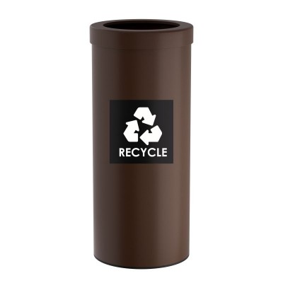 Κάδος Ανακύκλωσης 30 Lit, No Inner Bucket - Matt Wenge, Pam & Co, Ø25 x H60 (cm), 382560-943