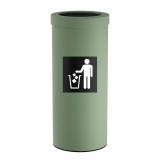 Κάδος Απορριμμάτων 30 Lit, No Inner Bucket - Matt Mint, Pam & Co, Ø25 x H60 (cm), 392560-903