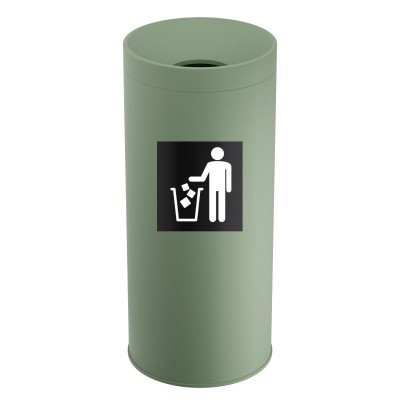 Κάδος Απορριμμάτων 65 Lit, No Inner Bucket - Matt Mint, Pam & Co, Ø34 x H70 (cm), 693470-903