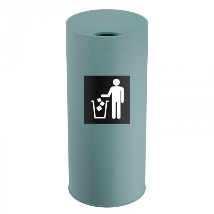 Κάδος Απορριμμάτων 65 Lit, No Inner Bucket - Matt Turquoise, Pam & Co, Ø34 x H70 (cm), 693470-913