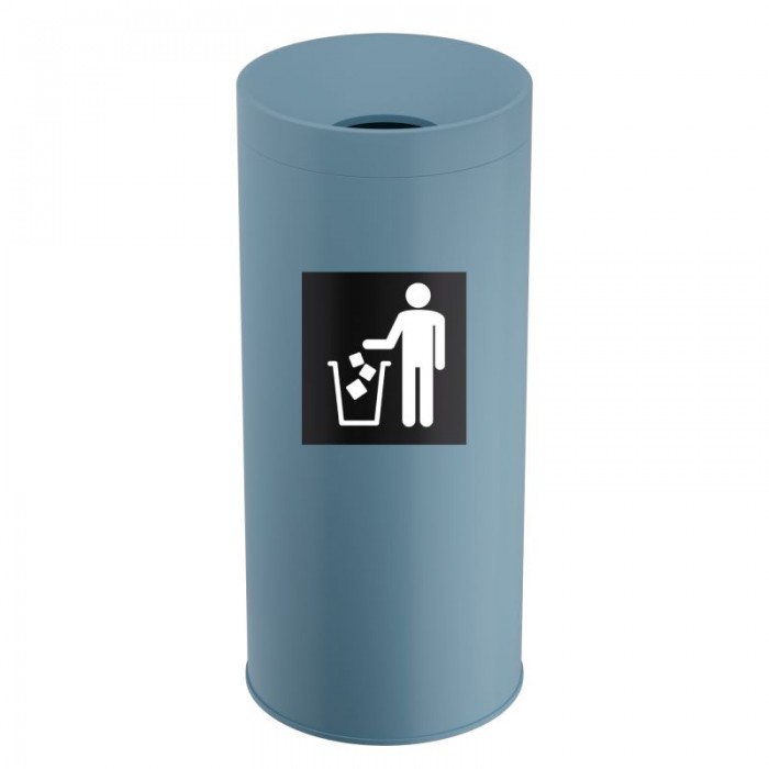 Κάδος Απορριμμάτων 65 Lit, No Inner Bucket - Matt Ciel, Pam & Co, Ø34 x H70 (cm), 693470-923