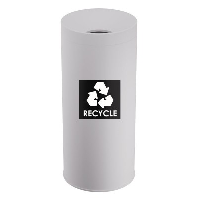 Κάδος Ανακύκλωσης 65 Lit, No Inner Bucket - Matt White, Pam & Co, Ø34 x H70 (cm), 673470-033