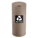 Κάδος Ανακύκλωσης 65 Lit, No Inner Bucket - Matt Beige, Pam & Co, Ø34 x H70 (cm), 673470-103