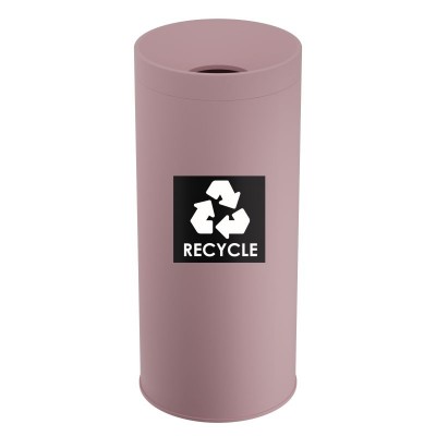 Κάδος Ανακύκλωσης 65 Lit, No Inner Bucket - Matt Pink, Pam & Co, Ø34 x H70 (cm), 673470-303