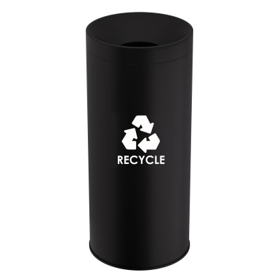 Κάδος Ανακύκλωσης 65 Lit, No Inner Bucket - Matt Black, Pam & Co, Ø34 x H70 (cm), 673470-403