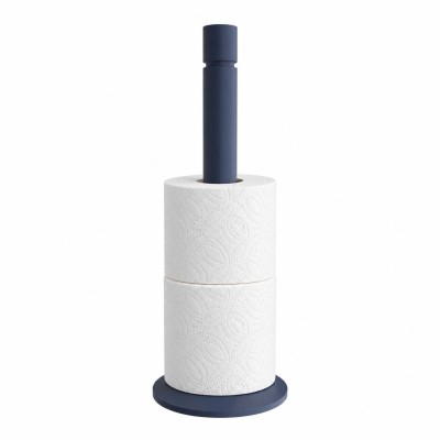 Επικαθήμενη Εφεδρική Χαρτοθήκη - Matt Navy Blue, Pam & Co, Ø12.5 x H33 (cm), 1231-203