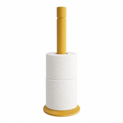Επικαθήμενη Εφεδρική Χαρτοθήκη - Matt Yellow, Pam & Co, Ø12.5 x H33 (cm), 1231-603