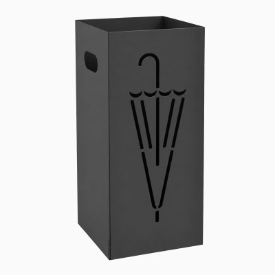 Ομπρελοθήκη Τετράγωνη - Matt Anthracite, Pam & Co, W22 x D22 x H50 (cm), 26-113