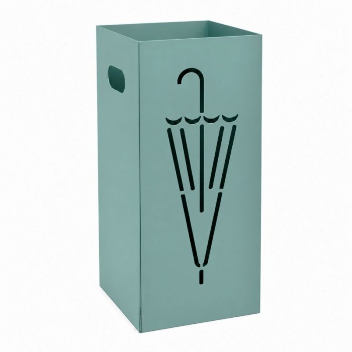 Ομπρελοθήκη Τετράγωνη - Matt Turquoise, Pam & Co, W22 x D22 x H50 (cm), 26-913
