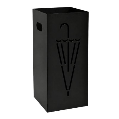 Ομπρελοθήκη Τετράγωνη - Matt Black, Pam & Co, W22 x D22 x H50 (cm), 26-403