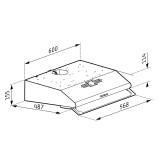 Απορροφητήρας Pyramis Απλός με 2 Μοτέρ Καφέ 60cm - 065029402