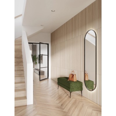 Πάνελ Επένδυσης Τοίχου από Διογκωμένη Πολυστερίνη (EPS) Υψηλής Πυκνότητας και Ακρυλική Σκληρή Επικάλυψη 1160x500x20mm Rebel of Styles 3D Hybrid Foam Linari Round Natural 540-004 2 Τεμ./Συσκευασία