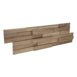 Πάνελ Επένδυσης Τοίχου από 100% Φυσικό Ξύλο TEAK 495x180x20mm Rebel of Styles 3D Teak Firenze 540-006 1 Τεμ./Συσκευασία